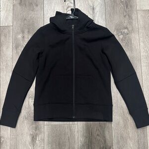 Black jacket hoodie